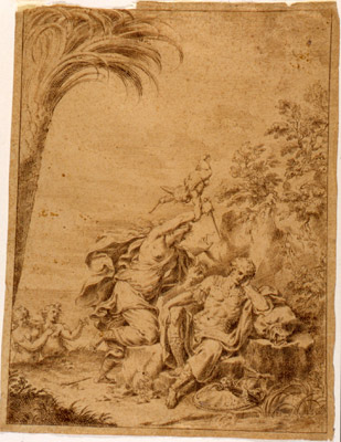 Fratta Domenico Maria-Armida sta per uccidere Rinaldo